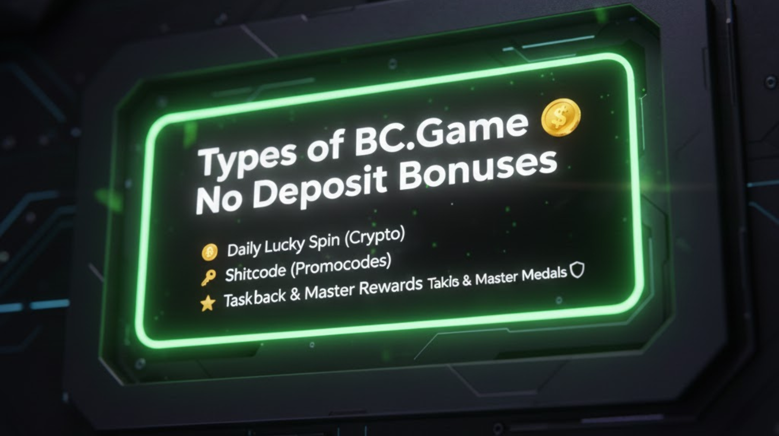 Types of BC.Game No Deposit Bonuses